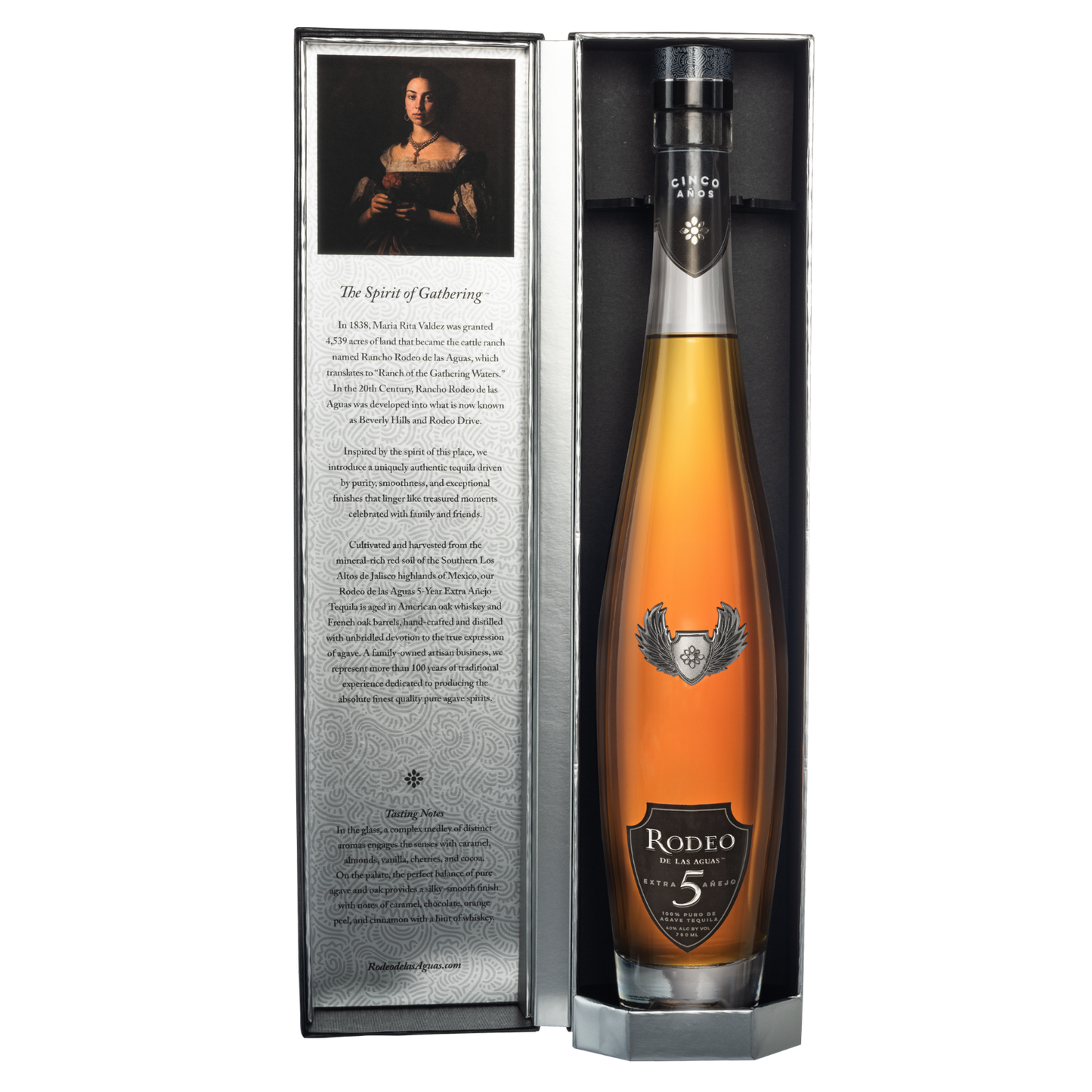 Rodeo De Las Aguas Extra 5 Year Tequila Añejo, rodeo de las aguas, 5-year Anejo, extra anejo tequila
